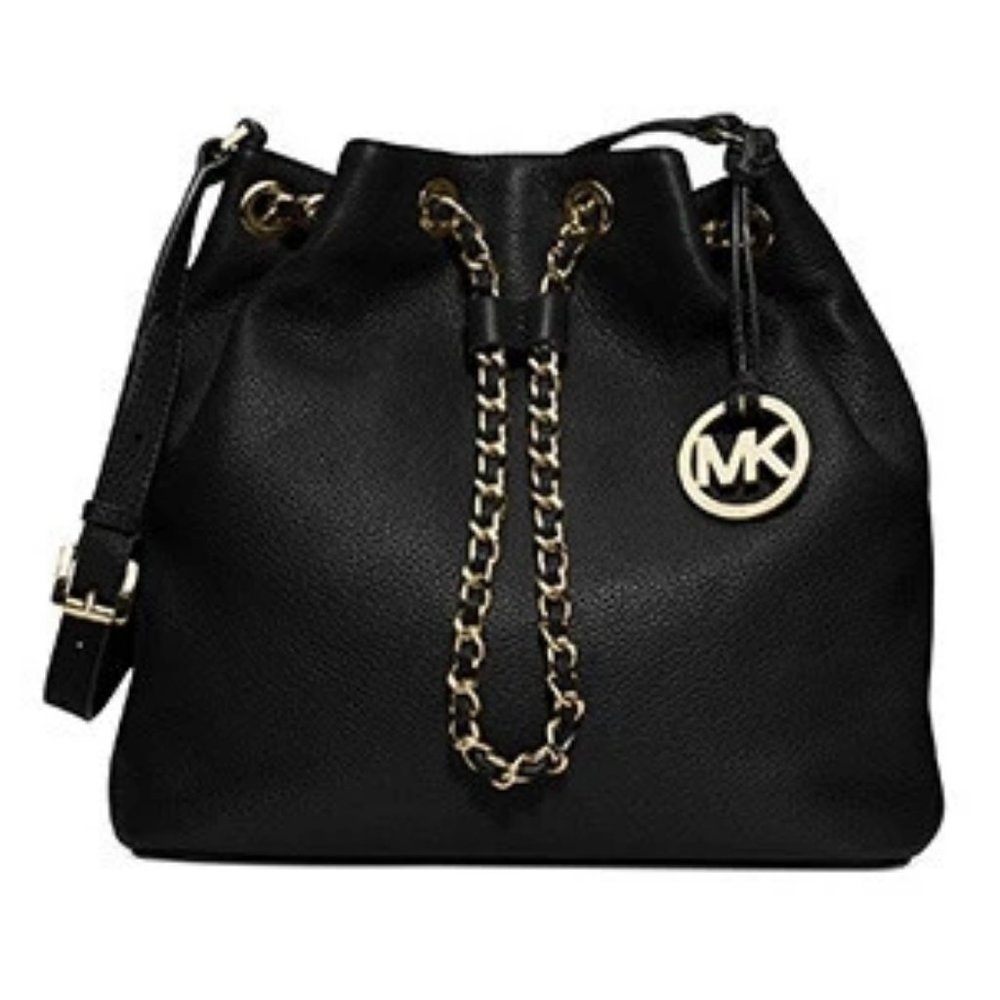 Michael Kors FRANKIE LARGE LEATHER DRAWSTRING